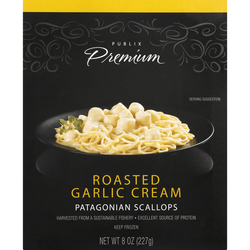 Publix Premium Patagonian Scallops, Roasted Garlic Cream (8 oz) Instacart