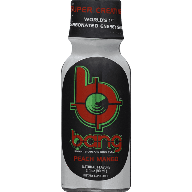 Bang Energy Brain and Body Fuel, Potent, Peach Mango (3 oz