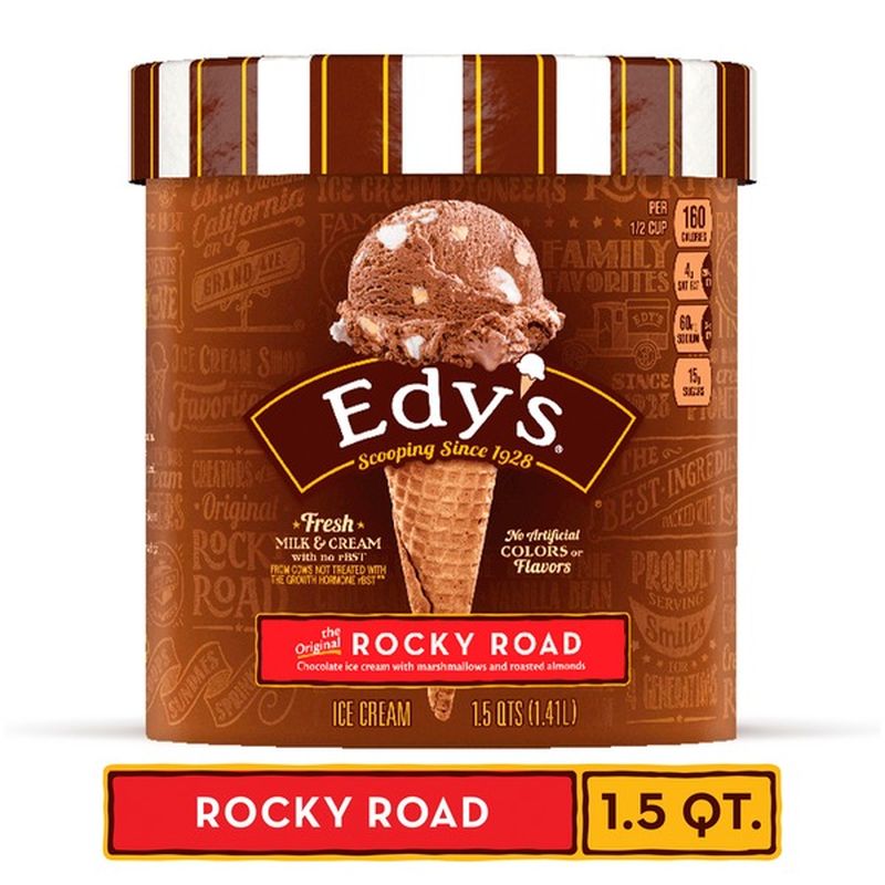 Edy's/Dreyer's Rocky Road Ice Cream (1.5 qt) from Kroger ...