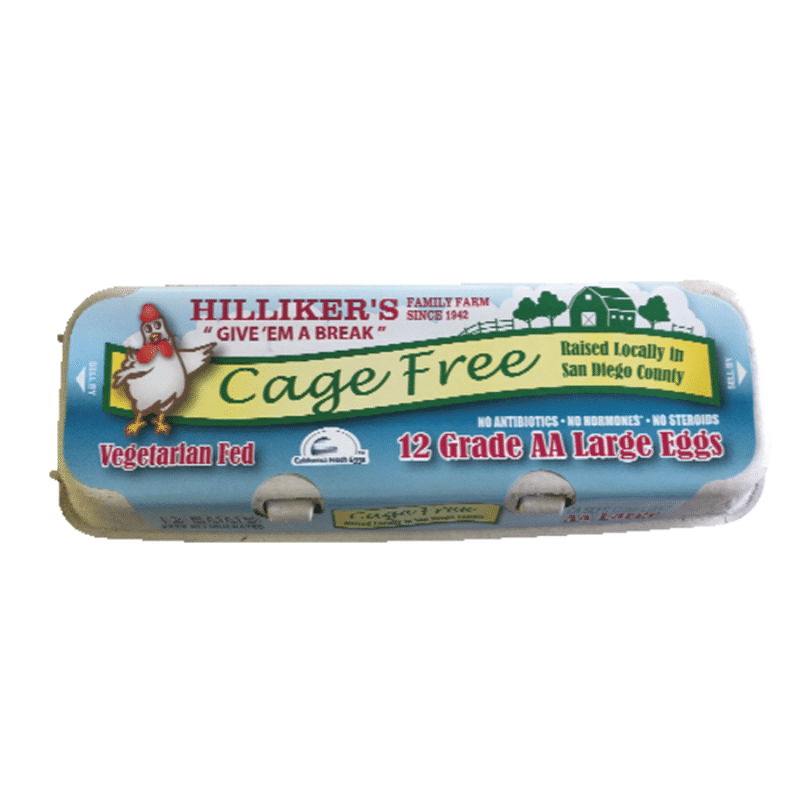 Hillikers Cage Free AA Large Eggs