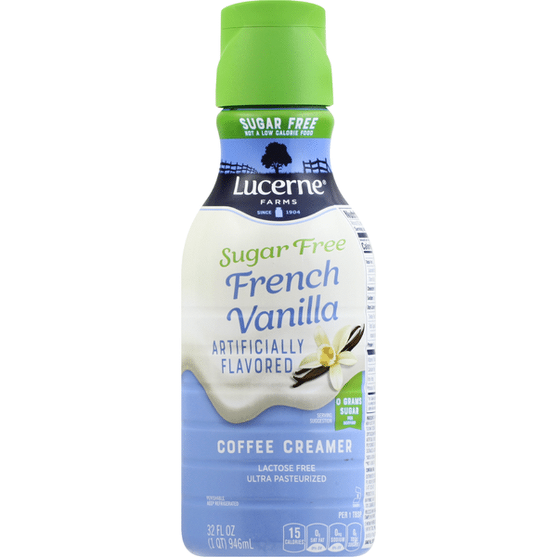 Lucerne Coffee Creamer, Sugar Free, French Vanilla (32 oz) Instacart
