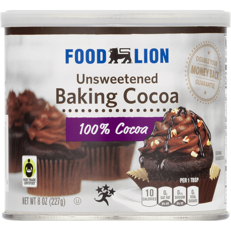 Food Lion Baking Cocoa, Unsweetened (8 oz) Instacart