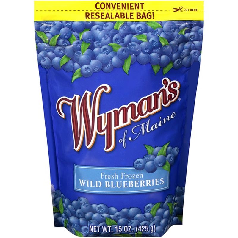 Wyman's Blueberries, Wild, Fresh Frozen (15 oz) Instacart