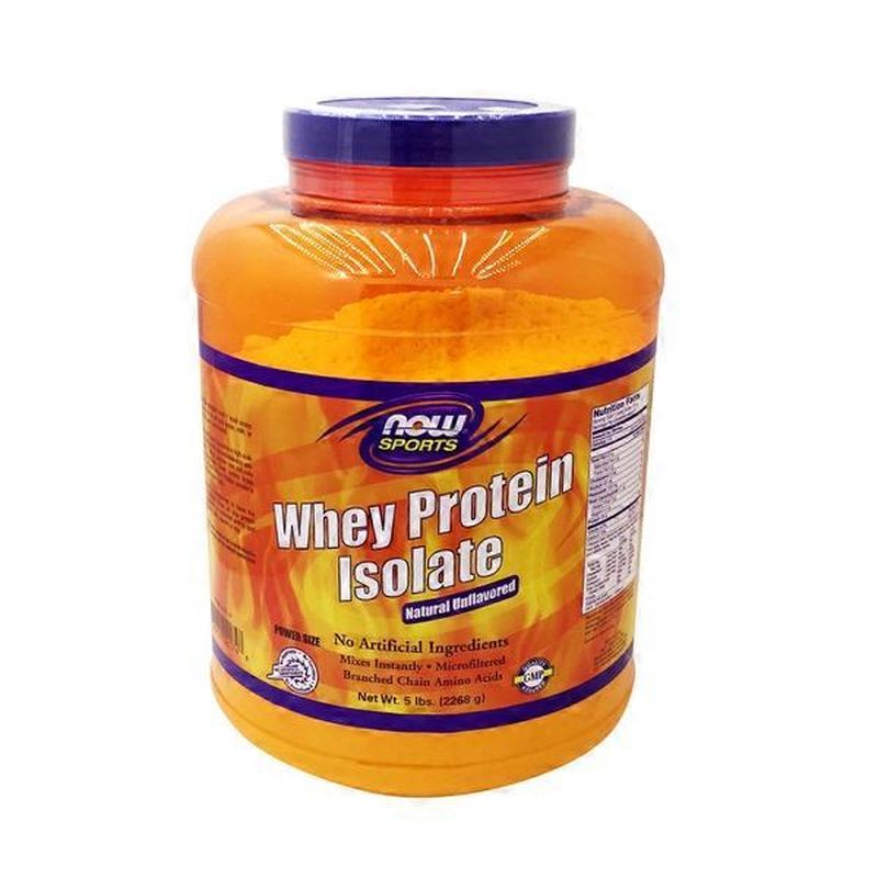 Now Sports Unflavored Whey Protein Isolate Protein Powder (5 lb