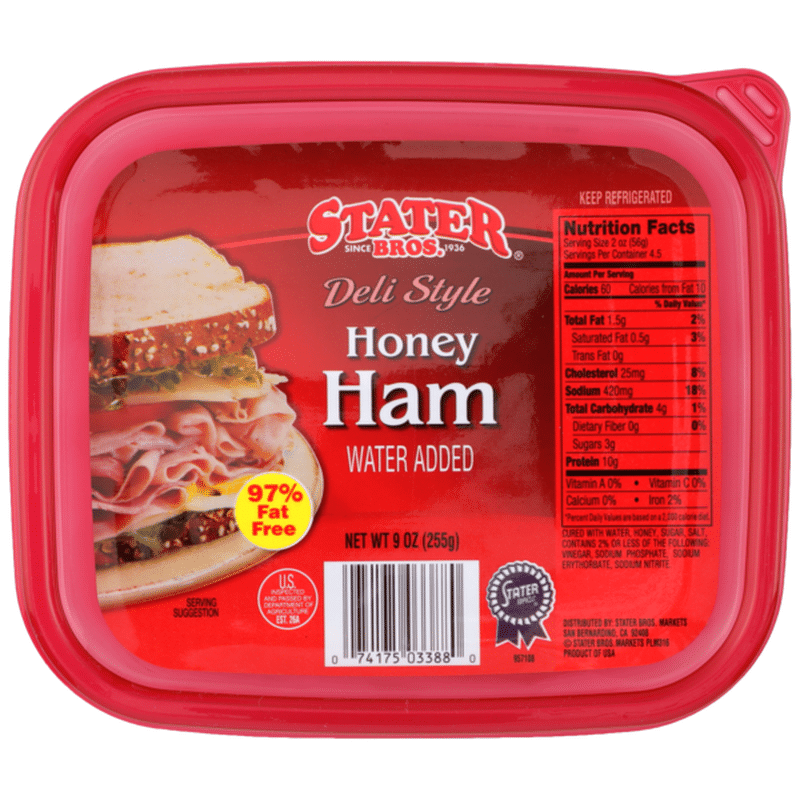 Stater Bros. Markets Ham, Honey, Deli Style (9 oz) Instacart