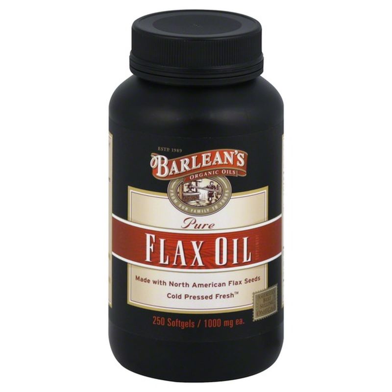 Barlean's Flax Oil, Pure, 1000 mg, Softgels (250 ct) Instacart