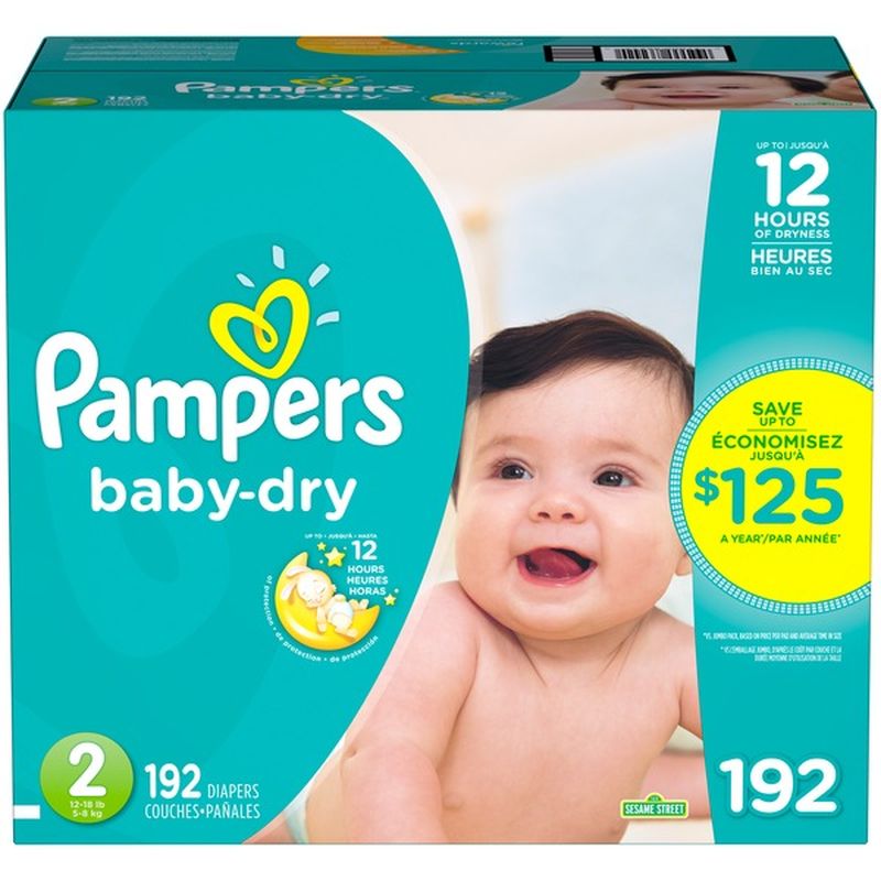 192 pampers size 1