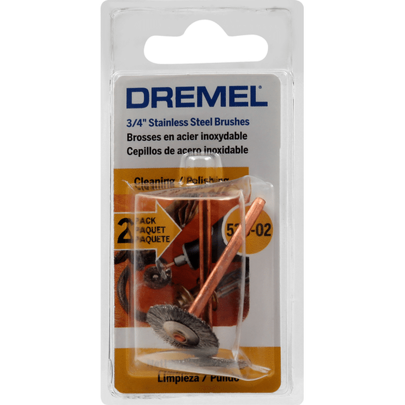Dremel Brushes, Stainless Steel, 530, 3/4 Inch, 2 Pack (2 each) Instacart
