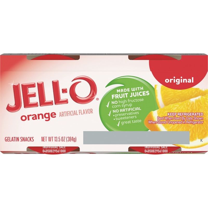 Jell-O Ready-to-Eat Orange Gelatin
