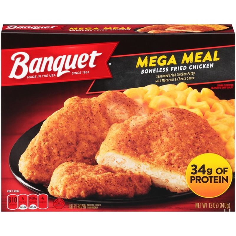 Banquet Mega Meals Boneless Fried Chicken (12 oz) - Instacart