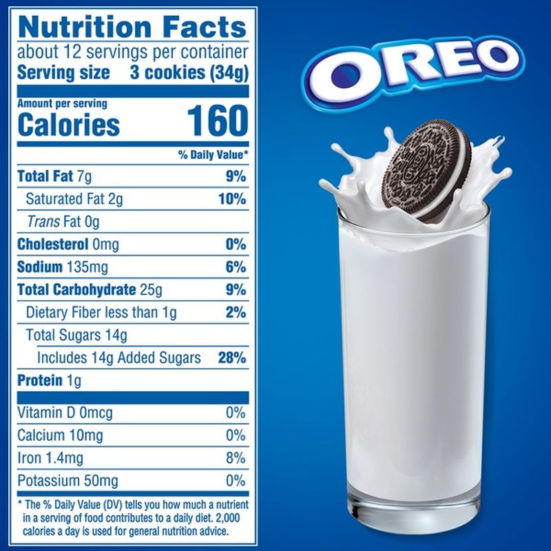 Oreo Chocolate Sandwich Cookies, Original Flavor, 1 Resealable Pack
