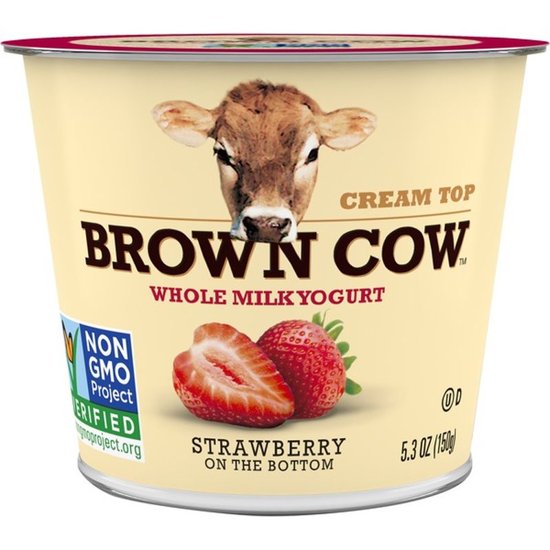 Brown Cow® Brown Cow Cream Top Strawberry on the Bottom ...
