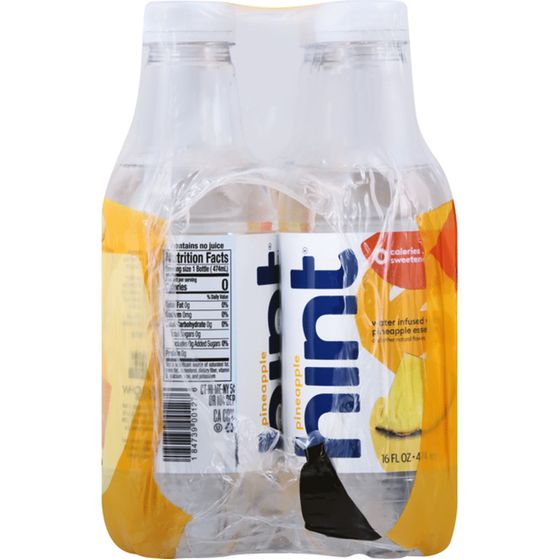 Hint Pineapple Flavored Water (16 oz) Instacart