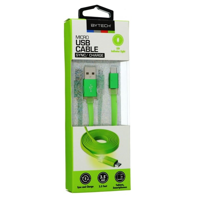Bytech Micro Usb Sync Charge Led Cable