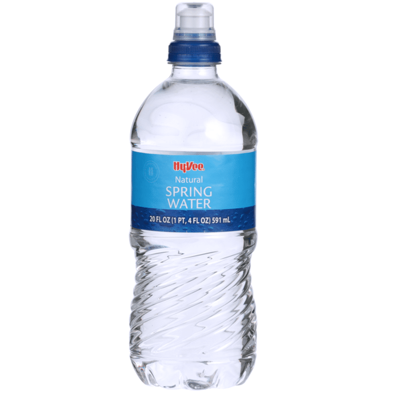 HyVee Natural Spring Water (20 fl oz) Instacart