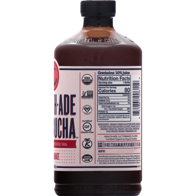 Health Ade Kombucha, Pomegranate (16 oz) Instacart