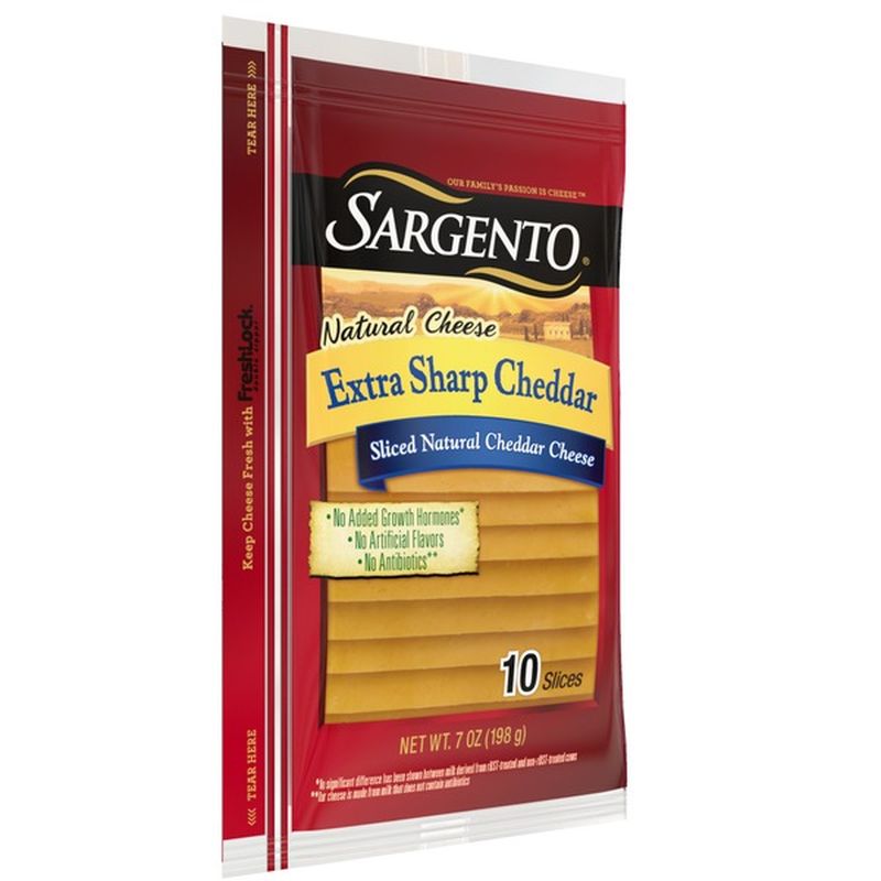 Sargento® Sliced Extra Sharp Natural Cheddar Cheese (10 Ct) From Food ...