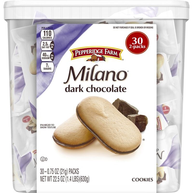 Pepperidge Farm® Milano Dark Chocolate Cookies (0.75 oz) Instacart