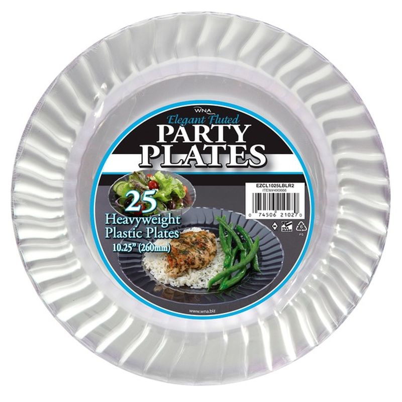 WNA 10.25" Elegant Fluted Party Plates (25 ct) from Costco Instacart
