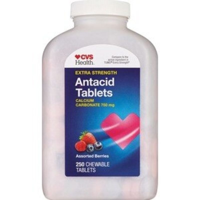CVS Health Extra Strength Antacid Chewable Tablets (250 ct) Instacart