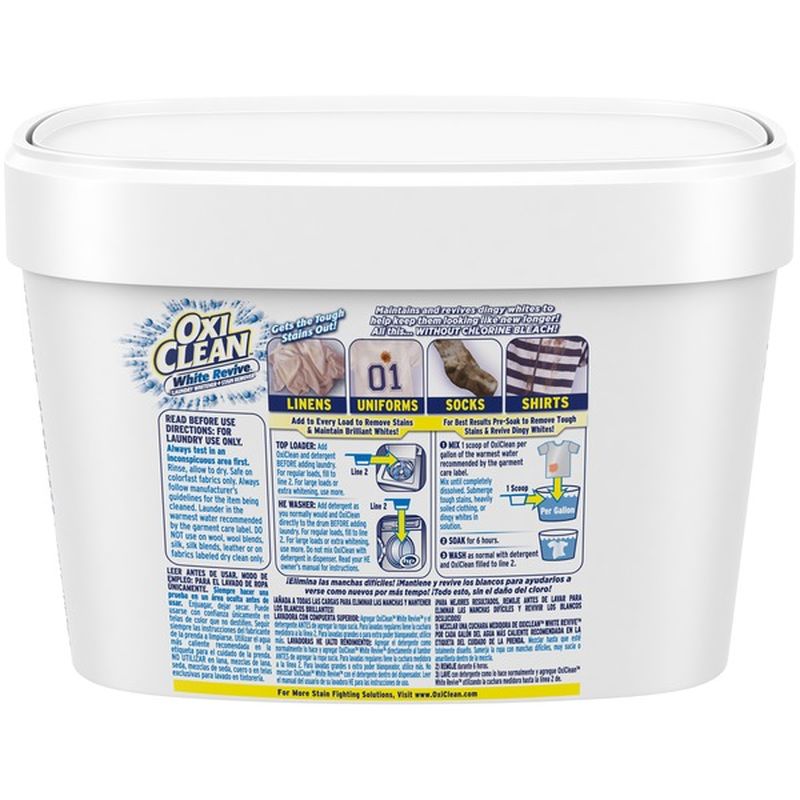Oxi Clean White Revive Laundry Whitener + Stain Remover, 3 s (1 lb