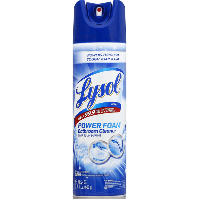 Lysol Bathroom Cleaner Power Foam 24 Oz Instacart 2744