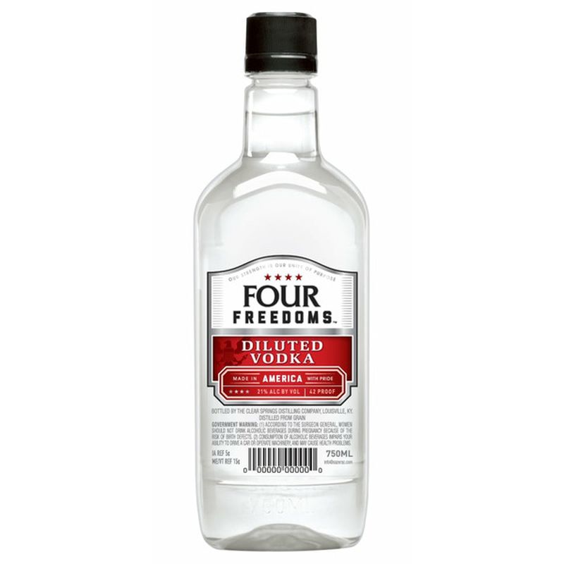 Four Freedoms Diluted Vodka (750 ml) Delivery or Pickup Near Me - Instacart