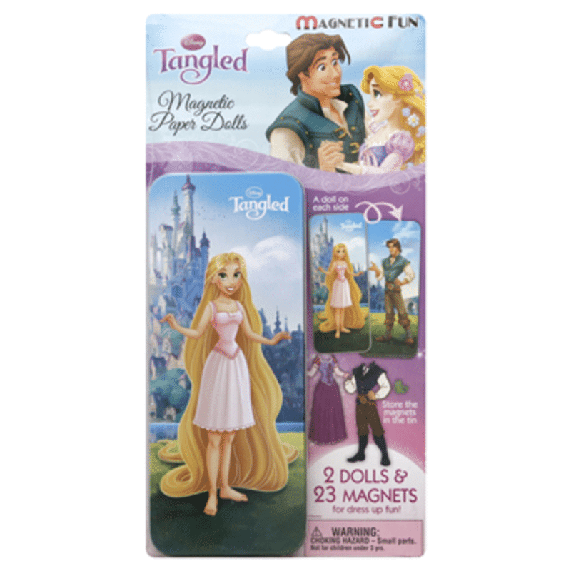 Magnetic Fun Disney Princess Tangled Magnetic Paper Dolls