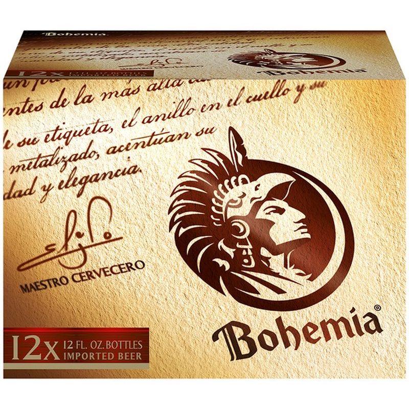 Bohemia Beer, Pilsner, Cerveza Clara, 12 Pack (12 fl oz) Instacart