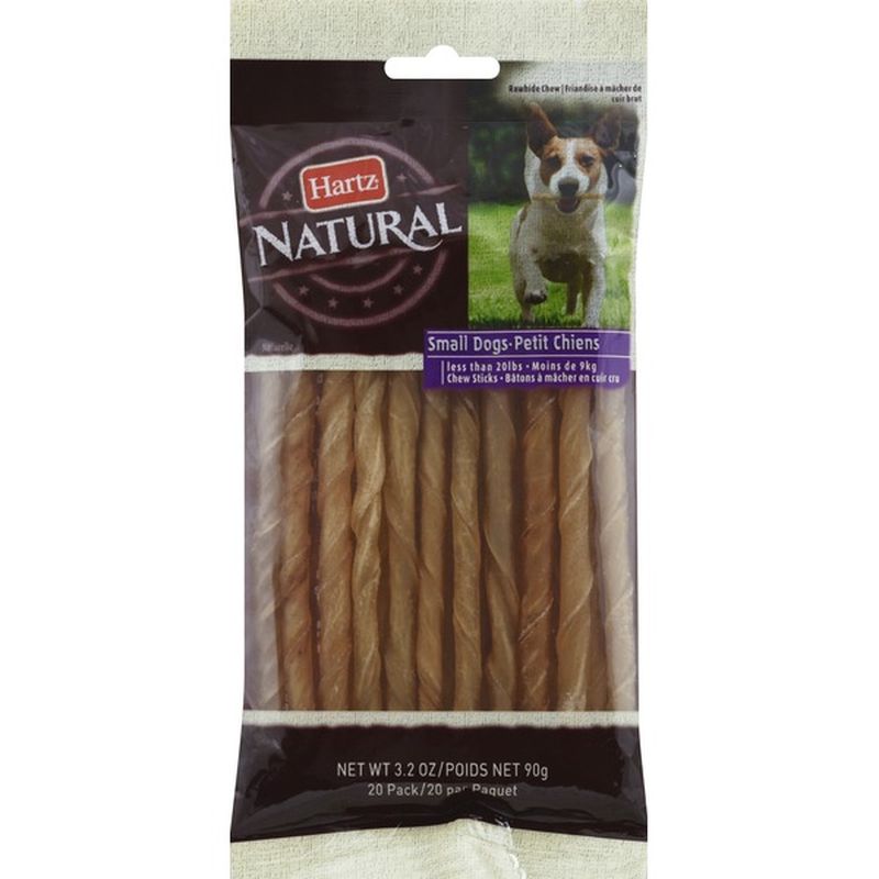 hartz natural rawhide chews