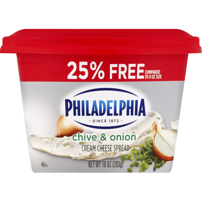 Philadelphia Cream Cheese Spread, Chive & Onion (10 oz) Instacart