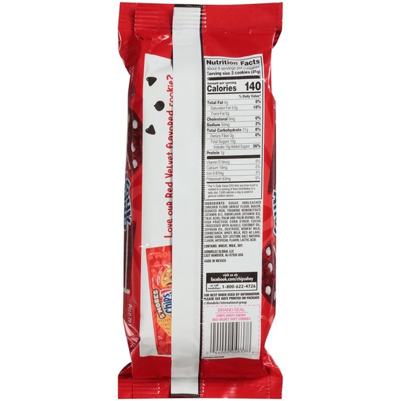 Chips Ahoy! Chewy Red Velvet Cookies (9.6 oz) Instacart