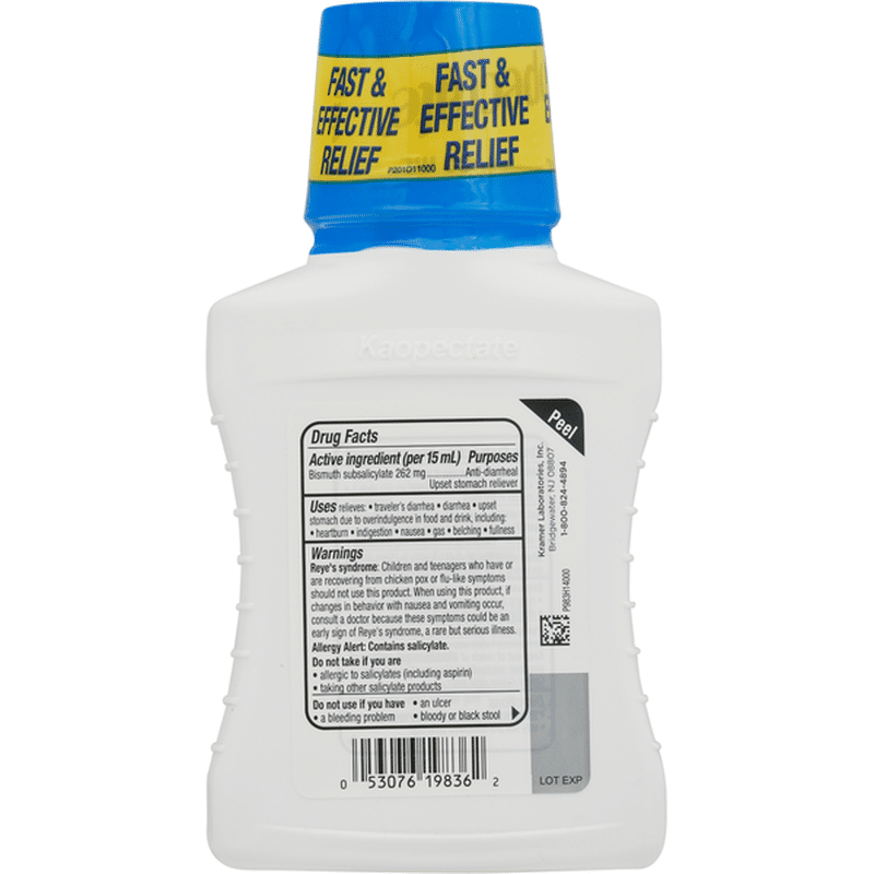 Kaopectate Diarrhea & Upset Stomach, Vanilla Flavor (8 fl oz) Instacart