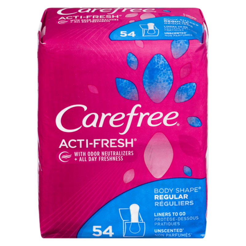Carefree Liners, to Go, Regular, Unscented (54 ct) Instacart
