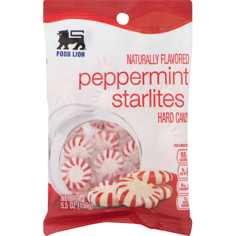 Food Lion Hard Candy, Peppermint Starlites, Bag (5.5 oz) - Instacart