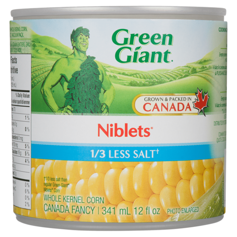 Green Giant Canned Less Salt Whole Kernel Corn Niblets (341 ml) Instacart