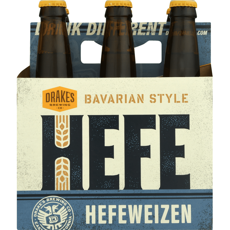 Drake's Beer, Hefeweizen, Bavarian Style, 6 Pack (6 each) Instacart