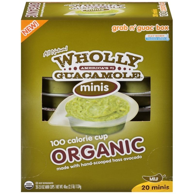 Wholly Guacamole Organic Minis Guacamole (2 oz) Instacart