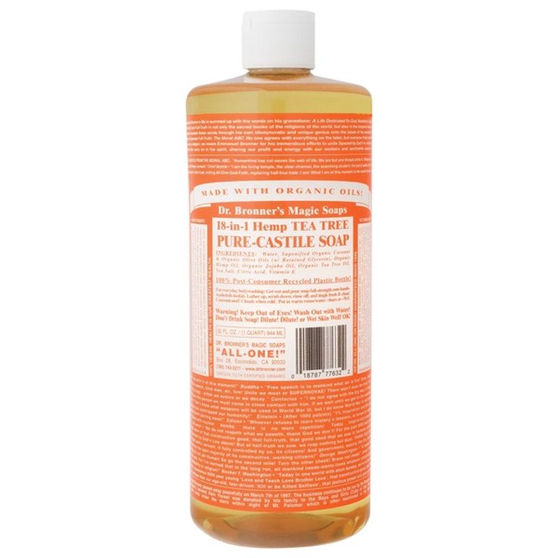 Dr. Bronner's Dr. Bronner's 18In1 Hemp Tea Tree PureCastile Soap (32