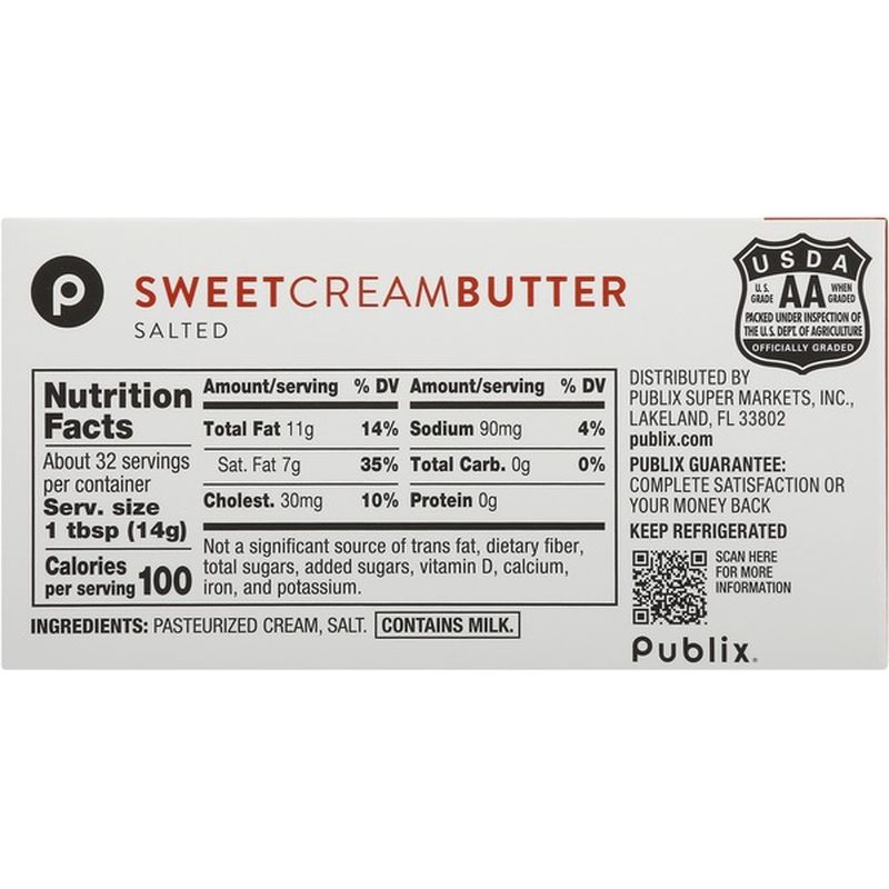 Publix Butter, Sweet Cream, Salted (16 oz) from Publix Instacart
