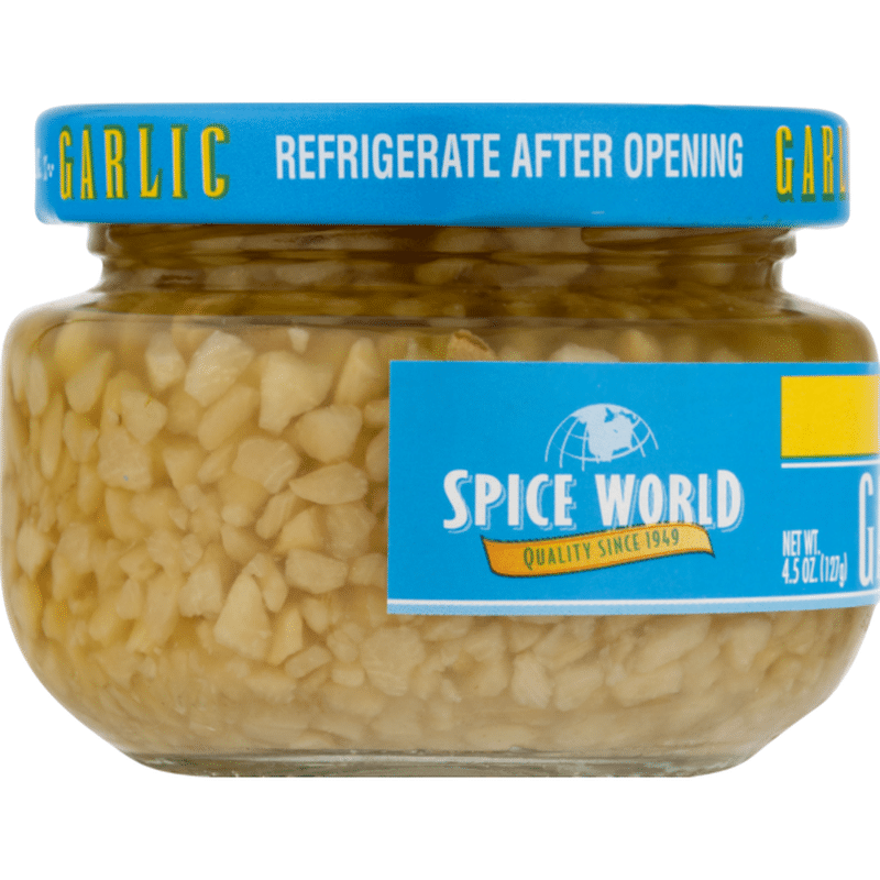 Spice World Garlic Chopped (4.5 oz container) Instacart