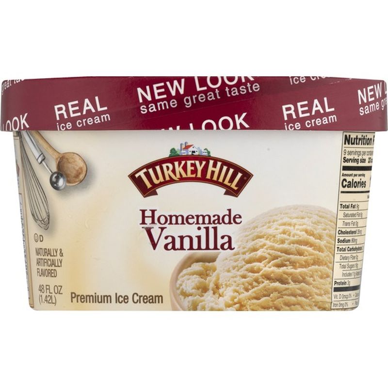 Turkey Hill Premium Ice Cream, Homemade Vanilla (48 oz) from Food Lion