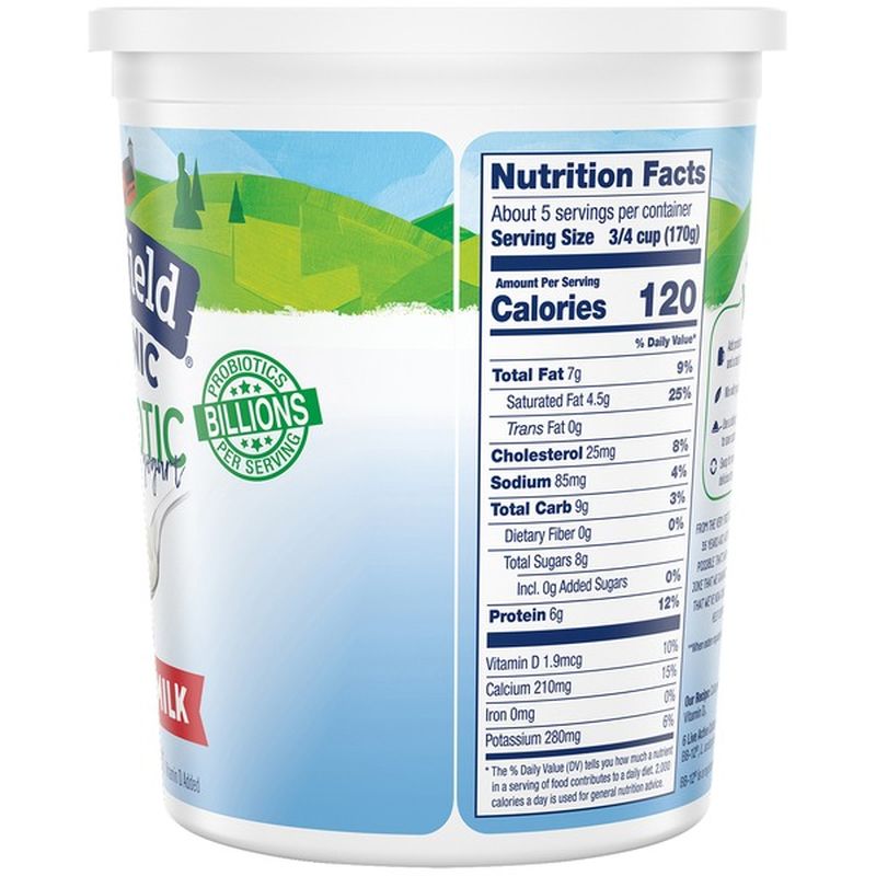 Stonyfield® Organic Plain Whole Milk Probiotic Yogurt (32 oz) from