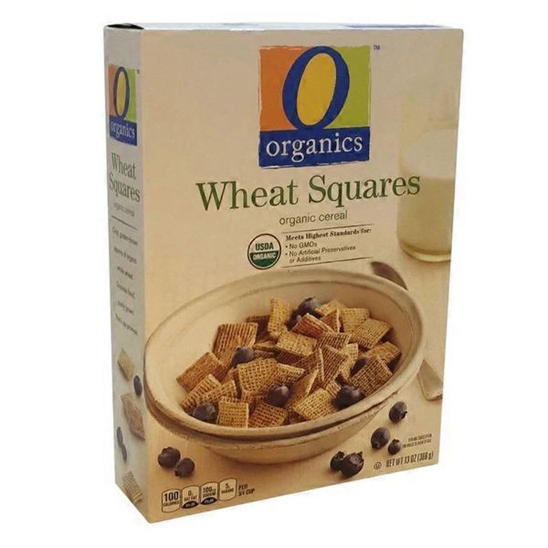 O Organics Organic Wheat Squares Cereal 13 Oz Instacart