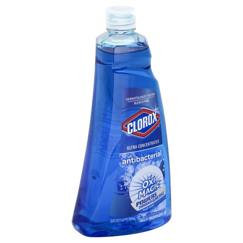 Clorox Dishwashing Liquid/Hand Soap, Fresh Scent, Antibacterial, Ultra Concentrated (26 fl oz