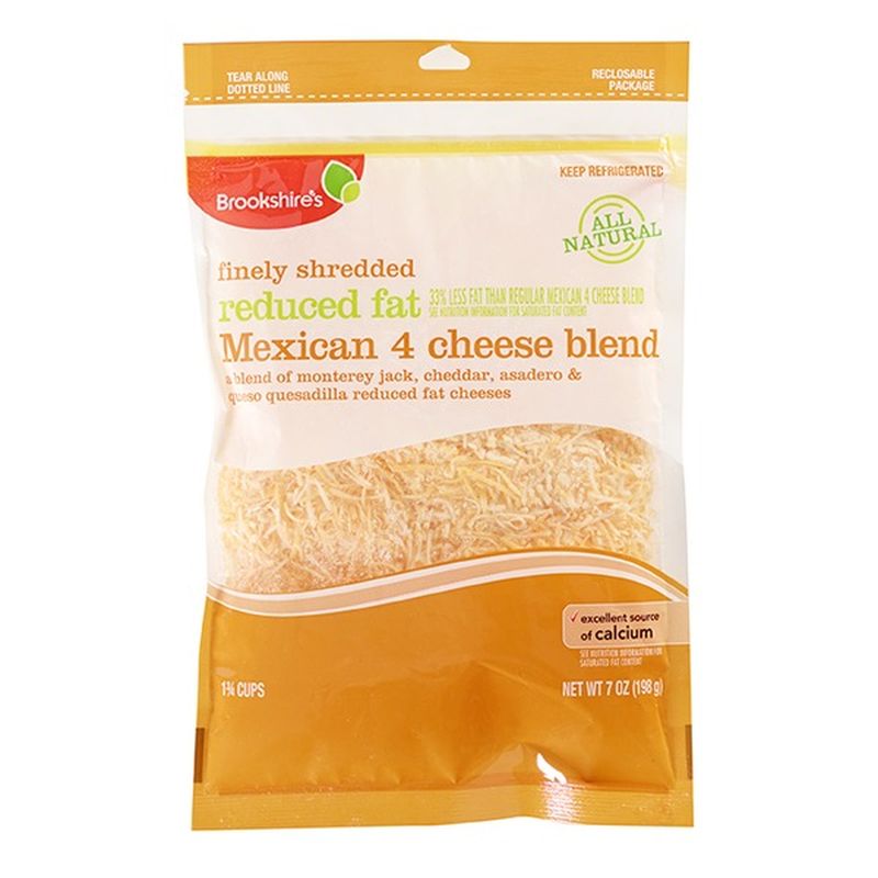Brookshire's Shredded Fancy 2 Mexican 4 Cheese Blend (7 oz) from