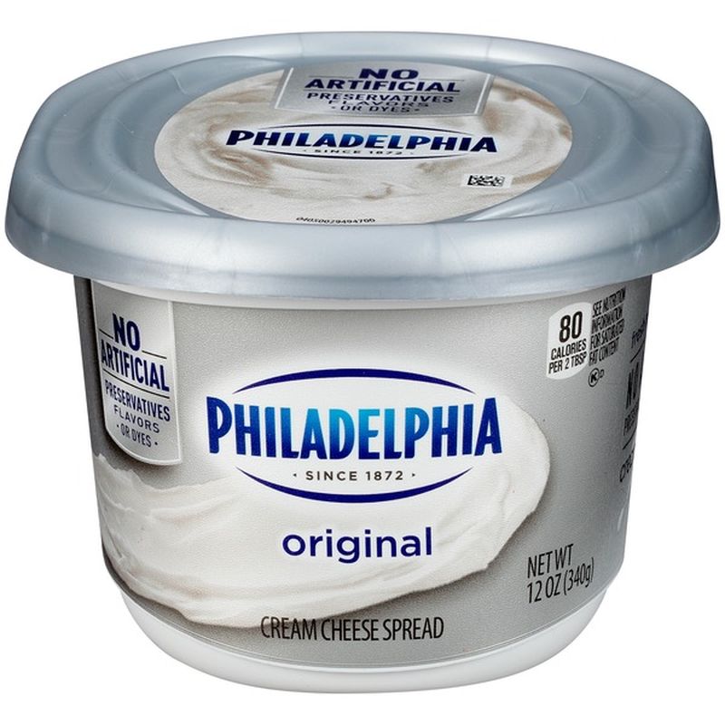 Philadelphia Plain Cream Cheese (12 oz) from ShopRite - Instacart