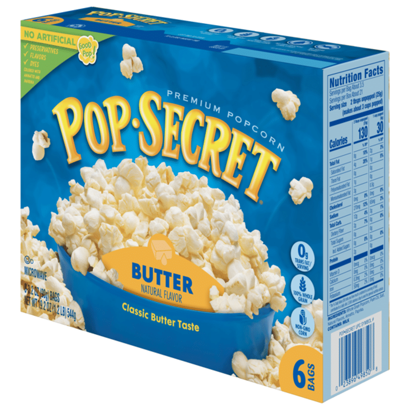 Pop Secret Popcorn Premium Butter 19 2 Oz Instacart