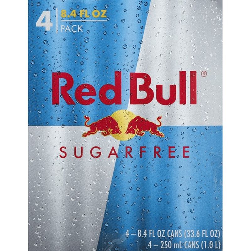 Red Bull Sugar Free - 4 PK (8.4 fl oz) - Instacart