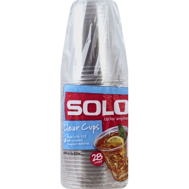 Solo Plastic Cups Clear 18 Ounce 28 Each Instacart